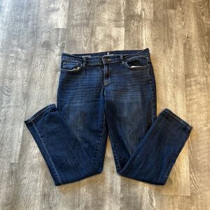 Liz Claiborne City Fit Skinny Boyfriend Womens Mid Rise Stretch Blue Jeans Sz 10